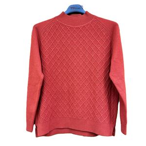 Femmes solide col rond ordinateur tricoté pull hiver Standard haut ample chaud manteau mi-long décontracté mode pull - Product Image 4