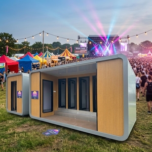 Unité <span class=keywords><strong>de</strong></span> toilettes mobiles modulaires intelligentes Apple Cabin, conteneurs habitables, système d'énergie solaire, construction en acier étanche, maison complète - Product Image 1