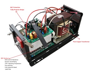 Sistema Solar Híbrido de 500w 1000w 1200w 1500w, 12/24/48 Vdc, Compatible con Baterías de Iones de Litio, con Función AVR - Product Image 5