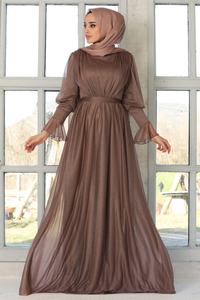 Forza motrice Turkish Abaya ultimissimi disegni Abaya Eid Party Islamic Dress Basic abito lungo senza maniche abito musulmano per donna - Product Image 3