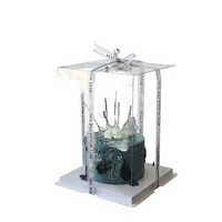 Boîtes à gâteaux jetables transparentes en gros avec ruban et autocollants – Pack de présentation pour gâteaux d'anniversaire et pâtisseries