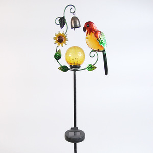 Lámpara solar para jardín con diseño de campana y girasol, lámpara LED decorativa para exteriores, resistente al agua, independiente - Product Image 3