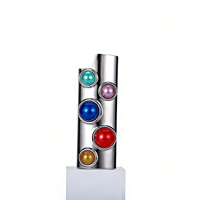 Nouvel étui à briquet manuel coloré en alliage de zinc, personnalisé avec diamants et perles, pour accessoire de fumeur