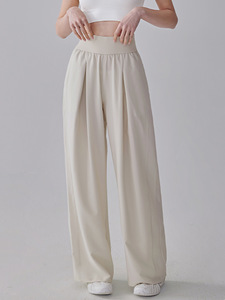 Nouveauté Pantalon large taille haute Pantalon de <span class=keywords><strong>yoga</strong></span> ample et décontracté Pantalon à poches pour la vie quotidienne - Product Image 3