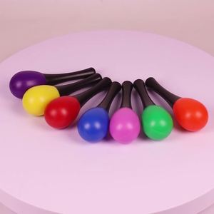 Maracas en plastique colorées miniatures éducatives avec logo personnalisé imprimé, instruments de percussion pour enfants, cadeau - Product Image 2