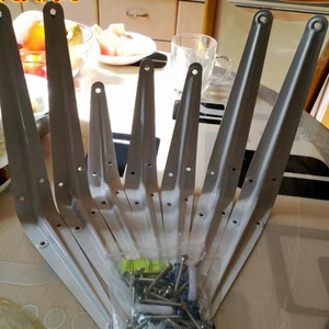 Supporto a L triangolare personalizzato <span class=keywords><strong>per</strong></span> mensole galleggianti, staffe triangolari in metallo da parete <span class=keywords><strong>per</strong></span> pannelli in legno - Product Image 4