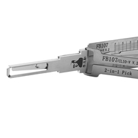 Outil 2-en-1 B107 Lishi pour cylindre de serrure de porte Renault, fournitures de serrurier, outils de réparation