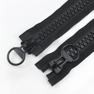 <span class=keywords><strong>Fermeture</strong></span> <span class=keywords><strong>éclair</strong></span> en résine plastique à dents larges, à extrémité ouverte, robuste, moins chère, avec deux curseurs - Product Image 4