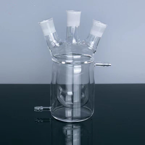 Kunden spezifische verschiedene Größen Quarz fläschchen Labor glas Quarz Rund boden kolben Flach boden reaktor - Product Image 2