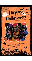 Nouvelles chaussettes mi-mollet unisexe anti-bactériennes décontractées tendance fantôme citrouille Halloween automne 2025