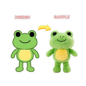 Peluche <span class=keywords><strong>grenouille</strong></span> de haute qualité Logo personnalisé jouets en peluche dessin animé doux <span class=keywords><strong>grenouille</strong></span> <span class=keywords><strong>verte</strong></span> animal en peluche mascotte d'entreprise - Product Image 1