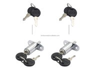 Serrure de porte coulissante à vis pour patio Serrure de vitrine avec clés Gadget Serrure de porte coulissante universelle robuste