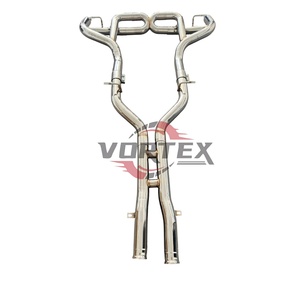 Sistema de Escape Catback sin Válvulas de Alto Rendimiento para Carreras, Acero Inoxidable Pulido Espejo, Tubo Recto, Vortex Mercedes Benz AMG - Product Image 5