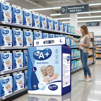 Couches jetables pour adultes de qualité supérieure, super absorbantes, en pâte fluff, imprimées, douces et respirantes, de la marque My A+, vente en gros directe usine