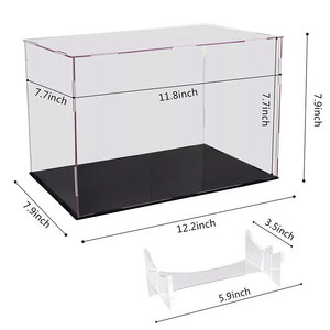 Caja de exhibición de anillo de campeonato de acrílico transparente personalizada Caja de soporte de anillo construida en fábrica Estante de exhibición Premium - Product Image 1