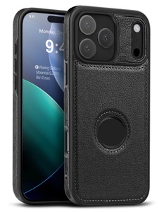 Étui de luxe classique en cuir fin et mince avec logo pour iPhone 15 14 13 11 16 17 Pro Max 12 Mini XS XR 8 7 Plus <span class=keywords><strong>SE</strong></span> 2026 15Pro - Product Image 3