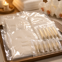 Sacs sous vide transparents en nylon imprimés sur mesure pour l'emballage de masques cosmétiques, haute barrière, résistants aux perforations, vente en gros