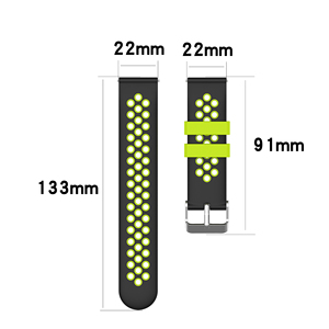 Tschick – Bracelet en Silicone 22mm pour <span class=keywords><strong>Galaxy</strong></span> Watch 3 46mm 42 Active 2 S3 pour Huawei Watch 3/3 pro - Product Image 3