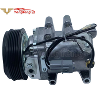 Compresor de aire acondicionado de CA para coche JS120 6PK de 118mm para 2012-2013 Changan Yuexiang CS35 1.6L para modelos de coche con tubería de 118mm