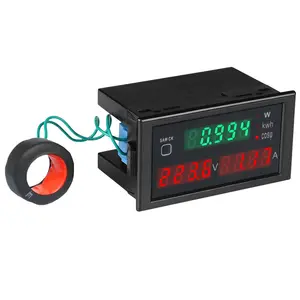 Dl69-2047 Ac Multifungsi, Faktor Pengukur Voltase Daya Ac80-300v Induktor Digital Voltmeter Ammeter