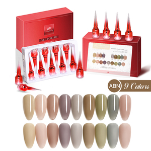 Etiqueta privada Macaron Glitter Nude Pink Blue Purple Hybrid Nail Art Gel Barniz Soak-Off UV Kit DIY Estilo francés LED/UV Cure - Product Image 3
