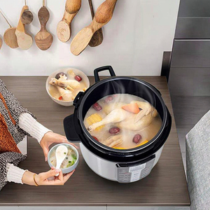 Autocuiseur électrique intelligent 6L Multicuiseur pour cuisson lente du riz et du yaourt à vapeur avec fonction d'épaississement de la sauce - Product Image 4