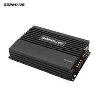 Amplificateur de voiture mono 1200W classe AB style coréen avec logo lumineux, dissipateur thermique et filtre de croisement OEM ODM – Vente en gros