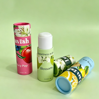 Prix d'usine, emballage biodégradable en papier kraft brun pour baume corporel déodorant, tube en papier pour baume à lèvres, flacon de parfum, conteneur en carton