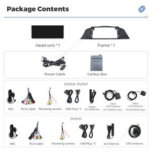 DUDU7 Autoradio GPS Android pour tableau de bord, garnitures avant et arrière, 8 cœurs, niveau premium OEM, caméra 360 pour <span class=keywords><strong>BMW</strong></span> Série <span class=keywords><strong>7</strong></span> E65 E66 2004-2008 - Product Image 5