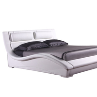 Italienischer Designs til Moderne neue Form Leder bett rahmen hoch gepolsterte moderne weiche Betten zum Verkauf 2840 #