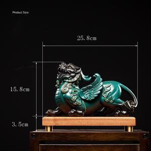 Seramik <span class=keywords><strong>Pi</strong></span> Ornaments süsler çevre dostu Fengshui para çizim güvenli tutma aşk oturma odası ofis mobilyası süslemeleri zanaat - Product Image 3