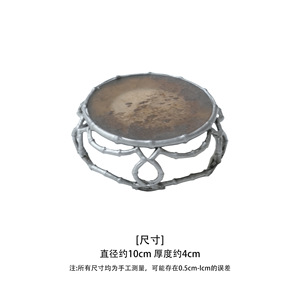 ฝาครอบกลองไม้ไผ่ วัสดุธรรมชาติ สำหรับชุดน้ำชา ของตกแต่งบ้าน - Product Image 2