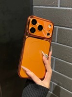 Coque de téléphone de luxe à chargement magnétique sans fil par électroplaqué, transformable, pour iPhone 12 13 14 15 16 17 18 Pro Max