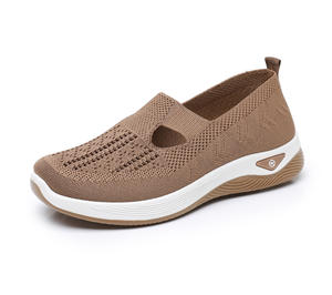 <span class=keywords><strong>รองเท้า</strong></span>เดินแบบสลิปออนของผู้หญิงสีม่วงทันสมัยสำหรับฤดูร้อนระบายอากาศ<span class=keywords><strong>รองเท้า</strong></span>ผ้าใบวิ่งลำลองน้ำหนักเบาพร้อมผ้าตาข่าย - Product Image 4