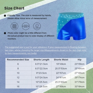 6-16 Kids Girls <b>Dance</b> Costume Toddler Gymnastics <b>Dance</b> Shorts Metallic Shorts For Practice Performance Competition Latin <b>Dance</b> - Product Image 6