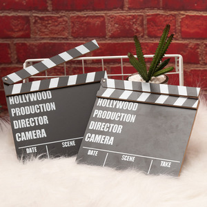 En gros Écologique En <span class=keywords><strong>Bois</strong></span> Directeur Conseil Clap Film Photographie Props Gravé Sculpture Peint Usage Domestique HHEYE - Product Image 3