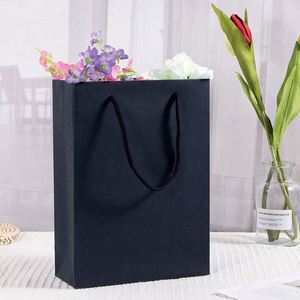Jewelry <b>Gift</b> Bags Heavy Duty Kraft Paper Bags with Handles <b>Small</b> Shopping Retail Party Eco-friendly Durable Reusable Paper Bag - Product Image 2