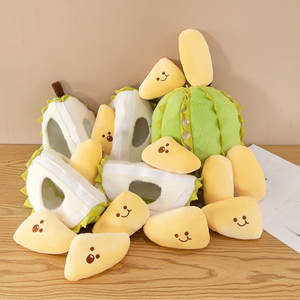 Peluche de Durián con Piezas Desmontables, Muñeco de Fruta de Simulación Creativa para Aliviar el Estrés y Regalo de Cumpleaños - Product Image 6