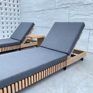 Chaise longue pliante d'extérieur, dossier réglable pour patio, plage, chaise inclinable d'extérieur - Product Image 2