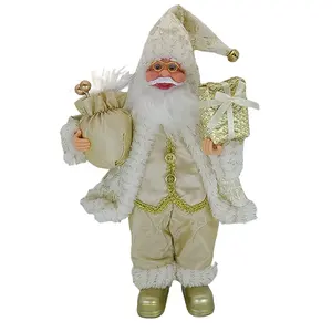 Großhandel 12 tage von weihnachten figuren-Praktische heiße Verkauf 12 "Zoll Weihnachten Weihnachts mann Puppe Ornamente Dekorationen Figuren Sammlung