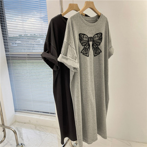 Vestido de Verano 2026 para Mujer, Tallas Grandes <span class=keywords><strong>M</strong></span>-4XL, Casual, de Manga Corta, Estampado, Holgado, Moderno, de Longitud Media - Product Image 4