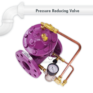 Vanne de régulation automatique à commande pilote PRV-4102 PN16-PN40 à bride pour applications industrielles - Product Image 4