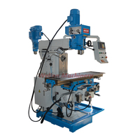 Machine de fraisage à alimentation automatique Wellon ZX6350ZA avec tête de fraisage électrique optionnelle, machine de perçage et de fraisage verticale et horizontale