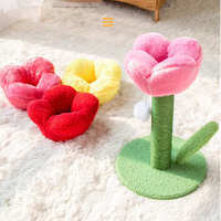 Griffoir pour chat Tulip, Planche à griffer pour chat Juniper - Antidérapant, Jouet pour chat mignon et amusant, Fournitures pour animaux de compagnie de style mignon, Fournitures pour chats