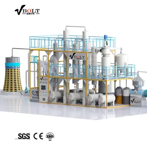 Recycling Waste Used Engine Lubrication Oil Regenerate To Diesel Oil Recycle Distillation Plant