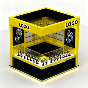 Vetrina con <span class=keywords><strong>Display</strong></span> orologio rotante con serratura e luce personalizzata per negozio di gioielli Interior Design in legno vetrina per orologi - Product Image 2