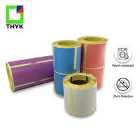 Autocollant en verre pour codes-barres THYK, résistant à la chaleur, imperméable, amovible, à revêtement souple, pour façades haut de gamme, 50x30mm