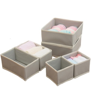 6-piece non-woven underwear storage box desktop drawer organizer storage box
