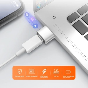 Adaptador de Carga USB C para <span class=keywords><strong>iPhone</strong></span>, Adaptador de Tipo C Hembra a USB Macho, Convertidor de Cargador de Coche para Discos Duros, Teléfonos, Extensor USB - Product Image 3