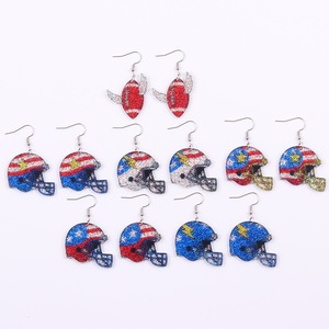 Boucles d'oreilles magnétiques drapeau pour enfants, bijoux de fête tendance pour oreilles non percées - Product Image 3